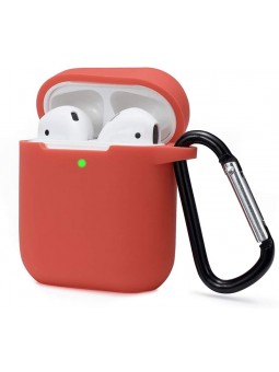 SILICONE CASE AIRPODS ROUGE